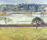 Camille Pissarro Flood, White Effect, Eragny, 1893 oil painting reproduction