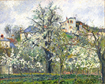 Camille Pissarro Flowering Trees, Spring, Pontoise, 1877 oil painting reproduction