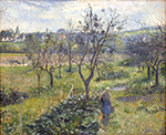 Camille Pissarro Garden at Valhermeil, 1880 oil painting reproduction