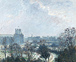 Camille Pissarro Garden of Louvre and Pavilion de Flore, Snow Effect, 1899 oil painting reproduction