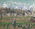 Camille Pissarro Garden of Maubuisson, Pontoise, Mother Belette, 1882 oil painting reproduction