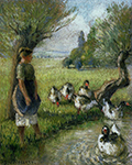 Camille Pissarro Goose Girl, 1890 oil painting reproduction
