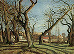 Camille Pissarro Groves of Chestnut Trees at Louveciennes, 1872 oil painting reproduction