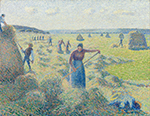 Camille Pissarro Hay Stacking, 1887 oil painting reproduction