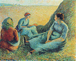 Camille Pissarro Haymakers Resting, 1891 oil painting reproduction