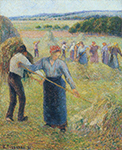 Camille Pissarro Haymaking at Eragny, 1891 oil painting reproduction