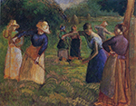 Camille Pissarro Haymaking in Eragny, 1901 oil painting reproduction