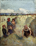 Camille Pissarro Haymaking, 1895 oil painting reproduction