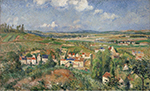 Camille Pissarro Hermitage in Summer, Pontoise, 1877 oil painting reproduction