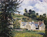 Camille Pissarro Houses of the Hermitage, Pontoise, 1879 oil painting reproduction