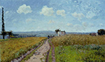 Camille Pissarro June Morning, View over the Hills over Pontoise, 1873 oil painting reproduction
