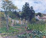 Camille Pissarro Kitchen Garden at the Hermitage, Pontoise, 1879 oil painting reproduction