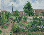 Camille Pissarro Kitchen Garden, Overcast Morning, Eragny, 1891 ` oil painting reproduction