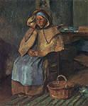 Camille Pissarro La Mere Gaspard, 1871 oil painting reproduction