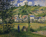 Camille Pissarro Landscape at Chaponval, 1880 oil painting reproduction