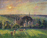Camille Pissarro Landscape at Eragny, 1897 oil painting reproduction
