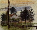 Camille Pissarro Landscape at Louveciennes, 1869 oil painting reproduction