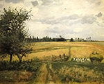 Camille Pissarro Landscape near Pontoise, 1872 oil painting reproduction