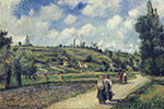 Camille Pissarro Landscape near Pontoise, the Auvers Road, 1881 oil painting reproduction