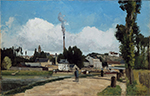 Camille Pissarro Landscape with Factory, 1867 oil painting reproduction