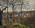 Camille Pissarro Louveciennes, Winter Landscape, 1870 oil painting reproduction