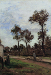 Camille Pissarro Louviciennes, 1870 oil painting reproduction