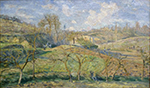 Camille Pissarro March Sun, Pontoise, 1875 oil painting reproduction
