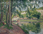 Camille Pissarro Moret, the Canal of Loing, 1902 oil painting reproduction