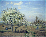 Camille Pissarro Orchard in Bloom, Louviciennes, 1892 oil painting reproduction