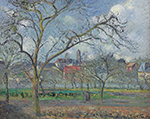 Camille Pissarro Orchard of Saint-Ouen-l'Aumone in Winter, Pontoise, 1877 oil painting reproduction