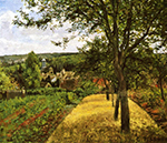 Camille Pissarro Orchards at Louveciennes,1872 oil painting reproduction