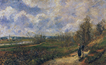 Camille Pissarro Path to the Chou, Pontoise, 1878 oil painting reproduction
