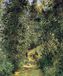 Camille Pissarro Path under the Trees, Summer, 1877 oil painting reproduction