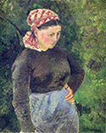 Camille Pissarro Peasant Woman, 1880 oil painting reproduction