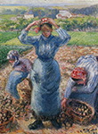 Camille Pissarro Peasants Harvesting Potatoes, 1882 oil painting reproduction