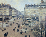 Camille Pissarro Place du Theatre Francais - Afternoon Sun in Winter, 1898 oil painting reproduction