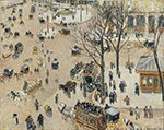 Camille Pissarro Place du Theatre Francais, 1898 oil painting reproduction