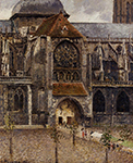 Camille Pissarro Portal from the Abbey Church of Saint Laurent, 1901 oil painting reproduction