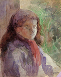 Camille Pissarro Portrait of the Artist's Son, Ludovic Rudolphe, 1888 oil painting reproduction