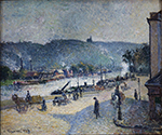 Camille Pissarro Quays at Rouen, 1883 oil painting reproduction