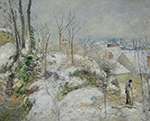 Camille Pissarro Rabbit Warren at Pontoise, Snow, 1879 1 oil painting reproduction