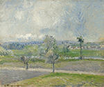 Camille Pissarro Rain Effect in Valhermeil, Auvers-sur-Oise, 1881 oil painting reproduction