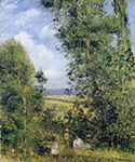 Camille Pissarro Resting in the Woods, Pontoise, 1878 oil painting reproduction