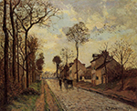 Camille Pissarro Road in Louveciennes, 1870 oil painting reproduction