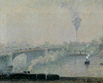 Camille Pissarro Rouen, Fog Effect, 1898 oil painting reproduction