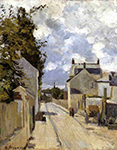 Camille Pissarro Rue de l'Hermitage, Pontoise, 1874 oil painting reproduction