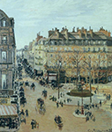 Camille Pissarro Rue Saint Honore - Sun Effect, Afternoon, 1898 oil painting reproduction