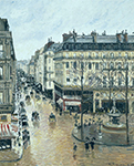 Camille Pissarro Rue Saint-Honore - Afternoon, Rain Effect, 1897 oil painting reproduction