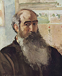Camille Pissarro Self Portrait, 1873 oil painting reproduction