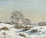 Camille Pissarro Snowy Landscape at South Norwood, 1871 oil painting reproduction